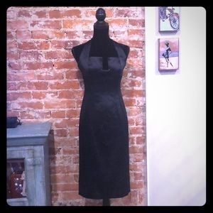 Bebe Halter Top Pencil Dress